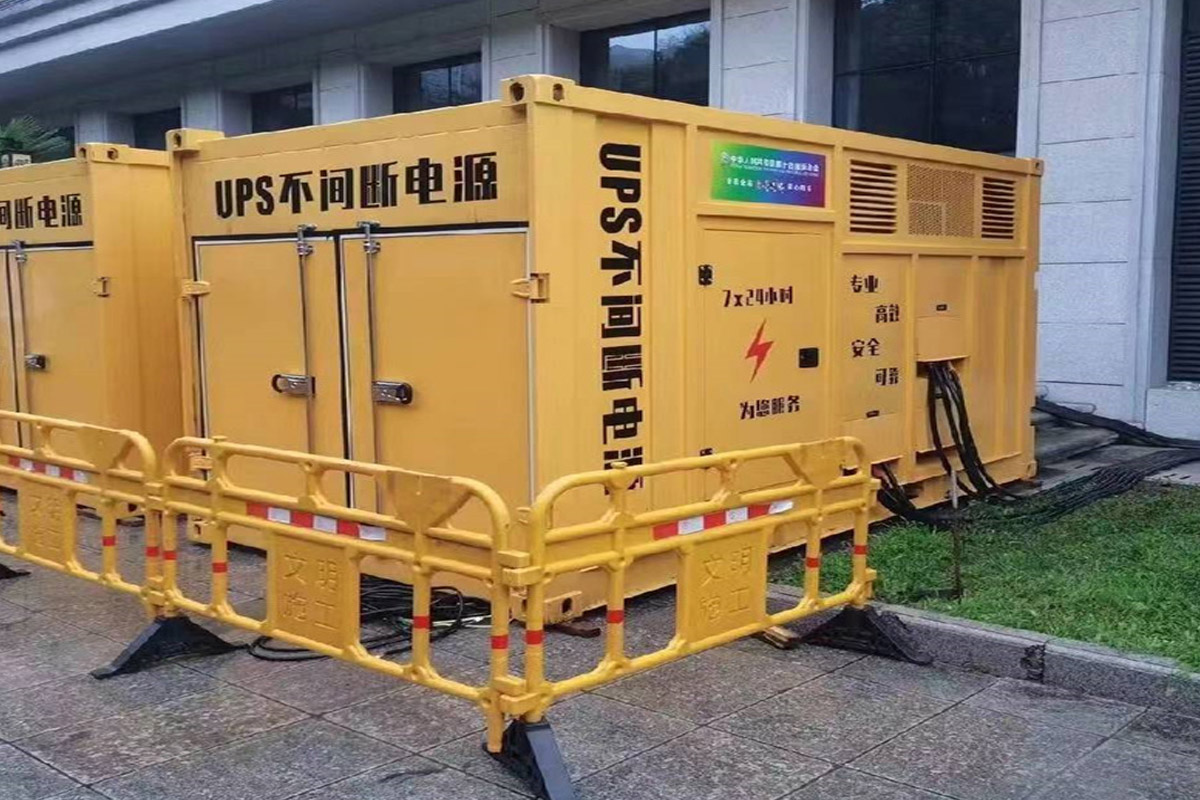 金安发电机租赁施工现场