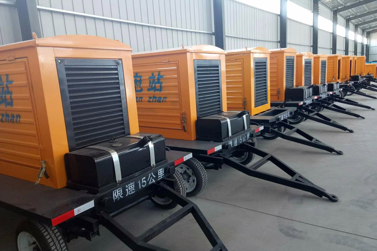 金安发电机租赁施工现场